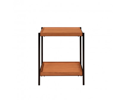 ACME - Oaken End Table in Honey Oak/Black