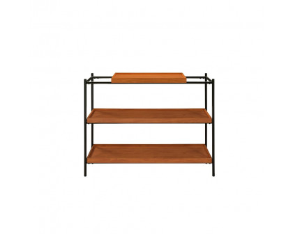 ACME - Oaken Sofa Table in Honey Oak/Black