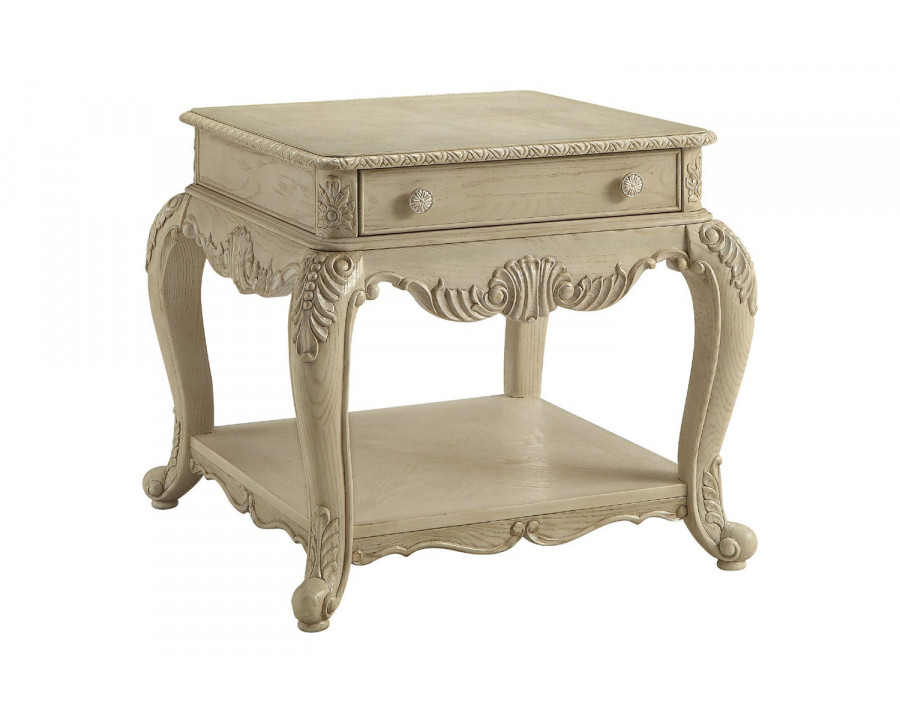 ACME Ragenardus End Table - Antique White