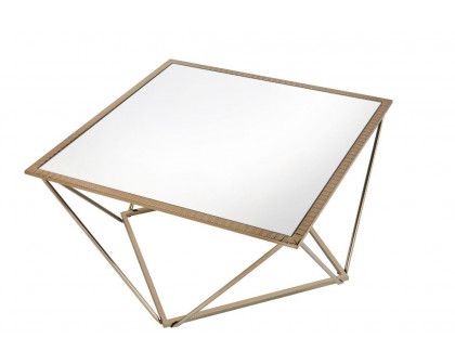 ACME - Fogya Coffee Table in Mirrored/Champagne Gold