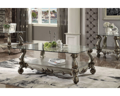 ACME - Versailles Glass Top End Table