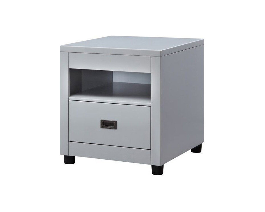 ACME - Eleanor End Table in Dove Gray