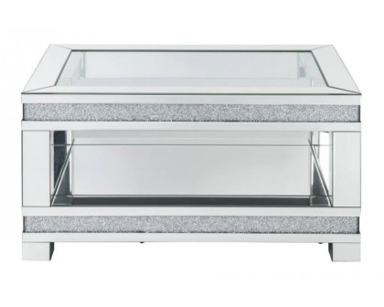 ACME - Noralie Coffee Table in Mirrored/Faux Diamonds (88020)