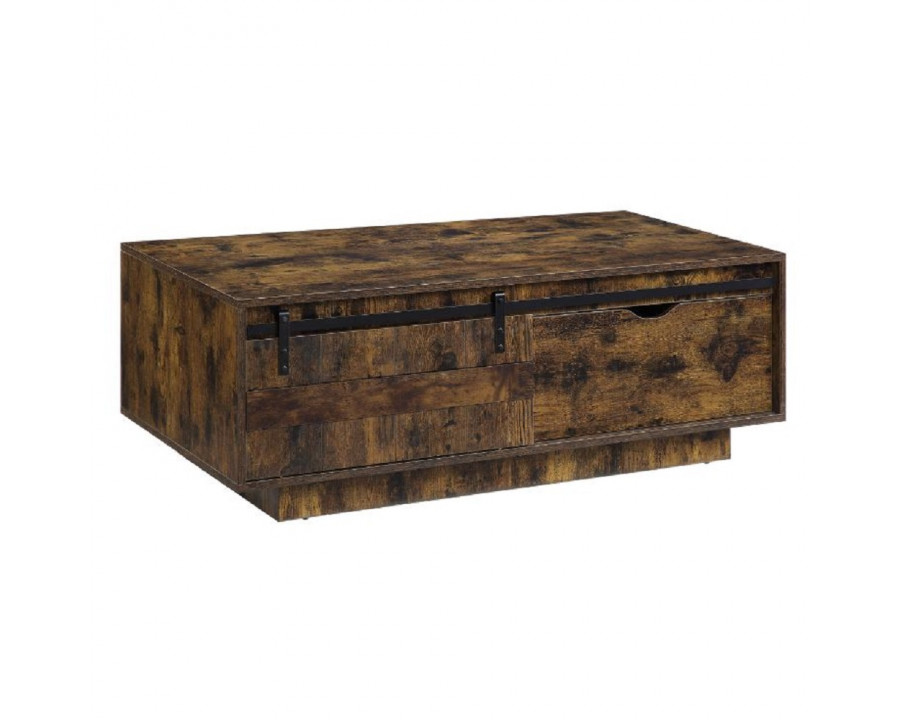 ACME - Bellarosa Coffee Table (Same Lv01442) in Rustic Oak