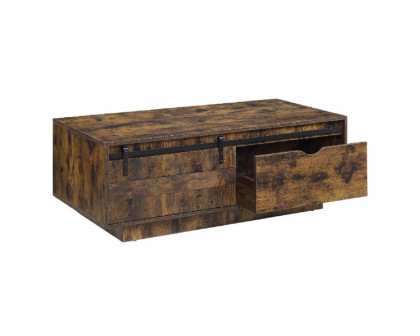 ACME - Bellarosa Coffee Table (Same Lv01442) in Rustic Oak