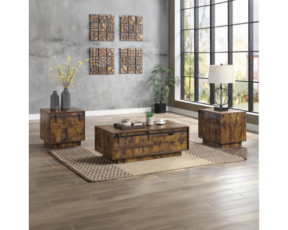 ACME - Bellarosa Coffee Table (Same Lv01442) in Rustic Oak