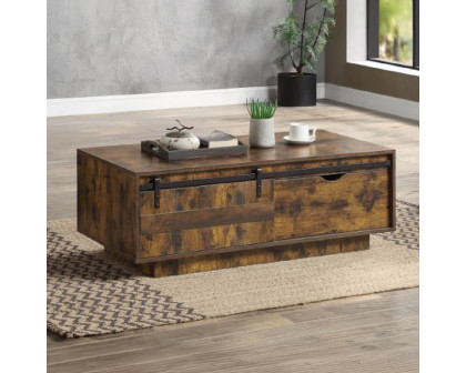 ACME - Bellarosa Coffee Table (Same Lv01442) in Rustic Oak