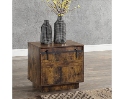 ACME - Bellarosa End Table (Same Lv01443) in Rustic Oak