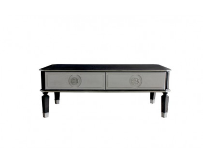 ACME - House Beatrice Coffee Table in Charcoal/Light Gray