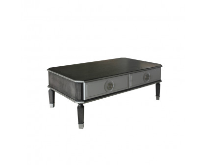 ACME - House Beatrice Coffee Table in Charcoal/Light Gray