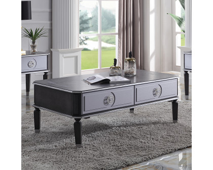 ACME - House Beatrice Coffee Table in Charcoal/Light Gray