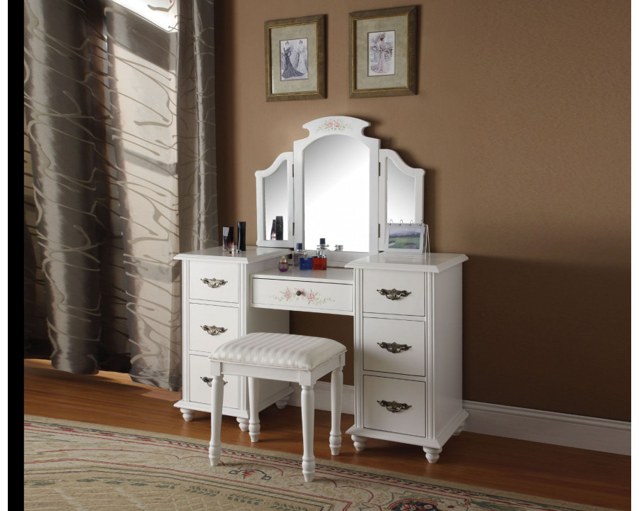 ACME - Torian Vanity Desk in White