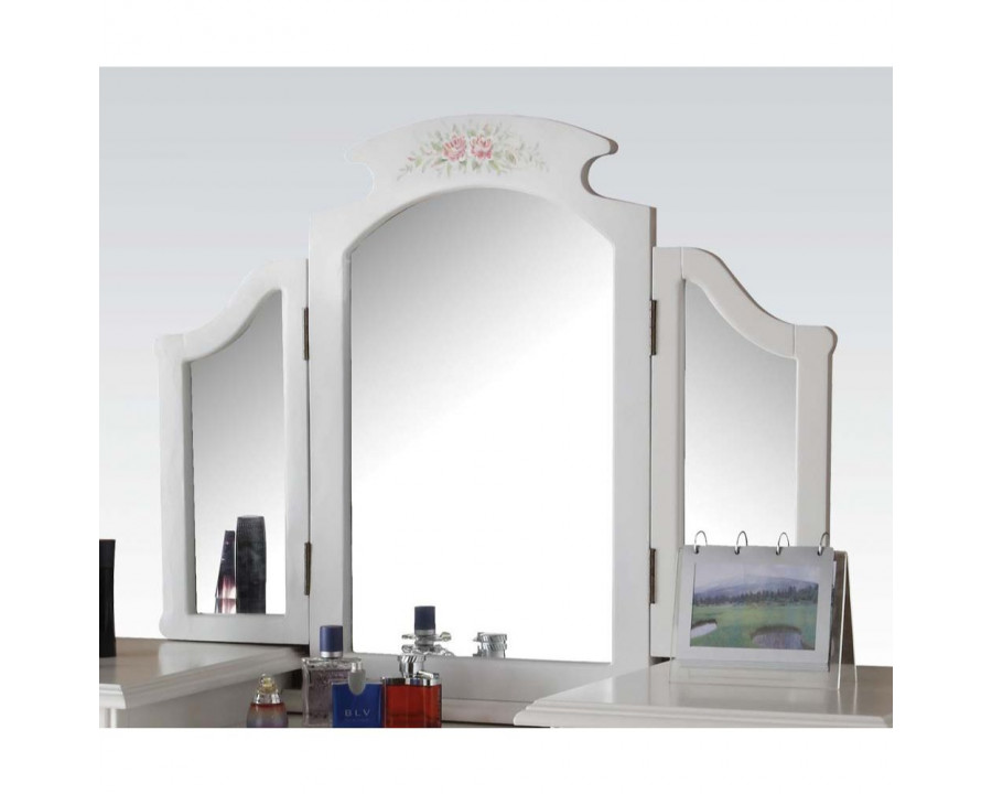 ACME - Torian Vanity Mirror in White