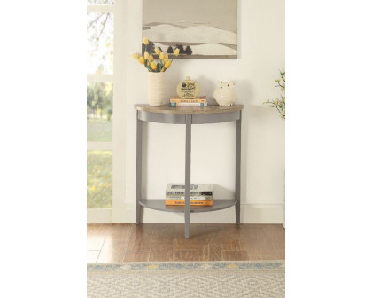 ACME Justino Console Table - Gray Oak and Gray