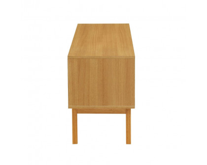 ACME - Drivia Accent Table in Natural/Ivory