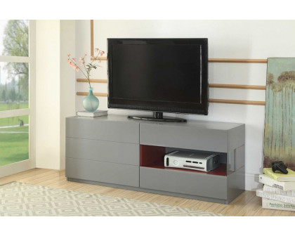 ACME - Isaura TV Stand in Gray