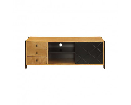 ACME - Honna TV Stand in Natural/Black