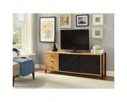 ACME - Honna TV Stand in Natural/Black