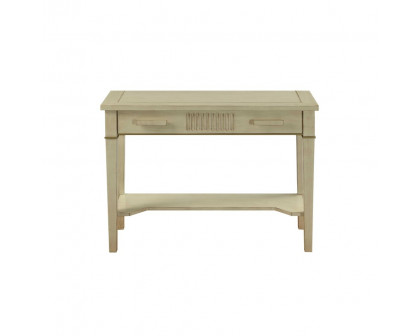 ACME - Siskou Accent Table in Antique White