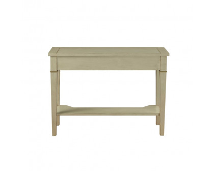 ACME - Siskou Accent Table in Antique White