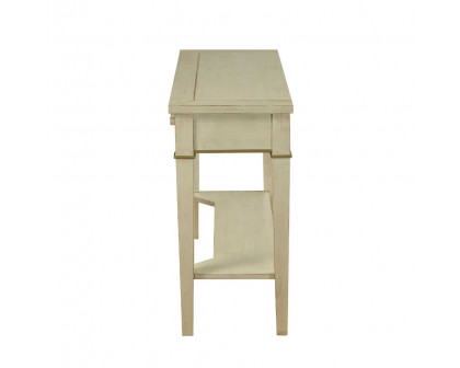 ACME - Siskou Accent Table in Antique White