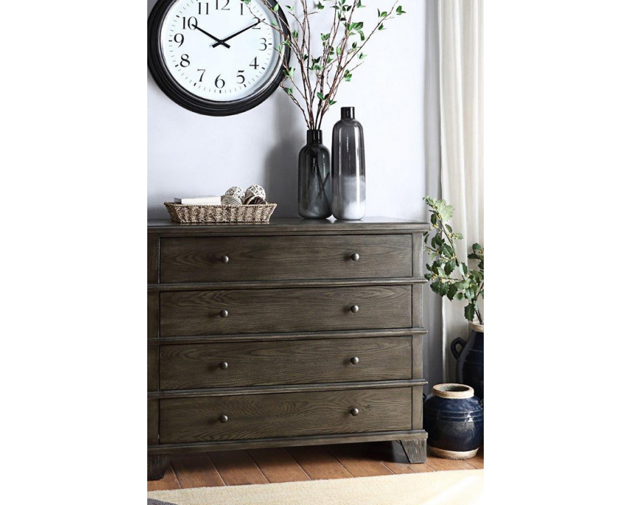 ACME - Melly Console Table in Light Gray Oak