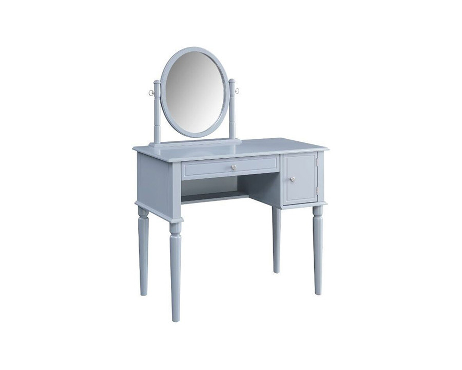 ACME - Rabila Vanity Set in Cream/Gray