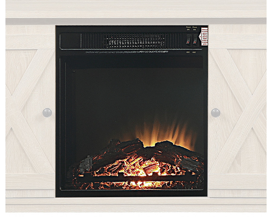 ACME Fireplace - Black, 18"L (90649)