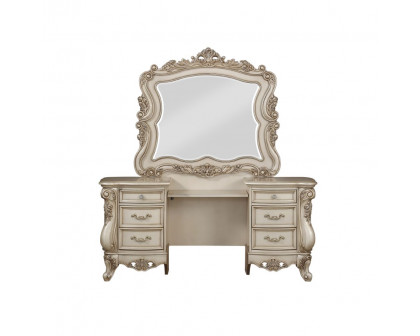 ACME - Gorsedd Vanity Desk in Golden Ivory