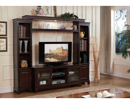 ACME - Halden Entertainment Center in Merlot