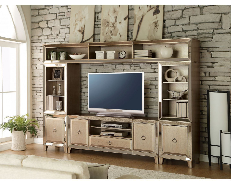 ACME - Voeville Entertainment Center in Antique Gold