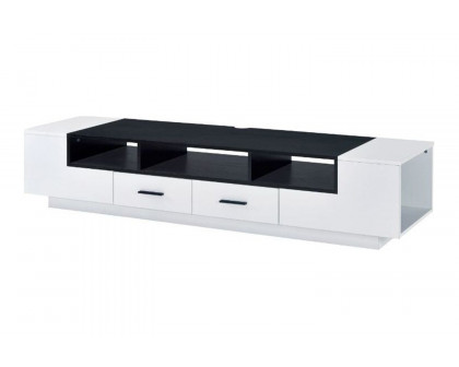 ACME - Armour TV Stand in White/Black