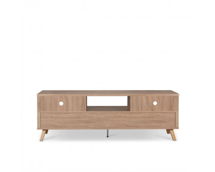 ACME - Lakin TV Stand in Rustic Natural