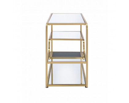 ACME - Astrid TV Stand in Mirrored/Gold