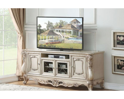 ACME - Gorsedd TV Stand in Golden Ivory