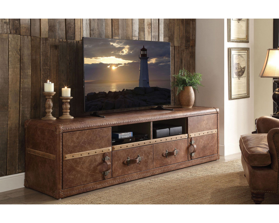 ACME - Aberdeen TV Stand in Retro Brown