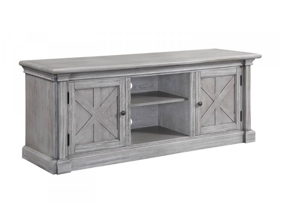 ACME - Lucinda TV Stand in Gray Oak