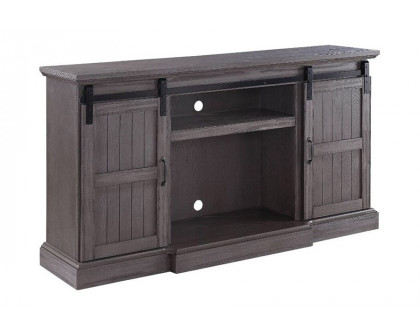 ACME - Admon TV Stand with Fireplace in Gray Oak