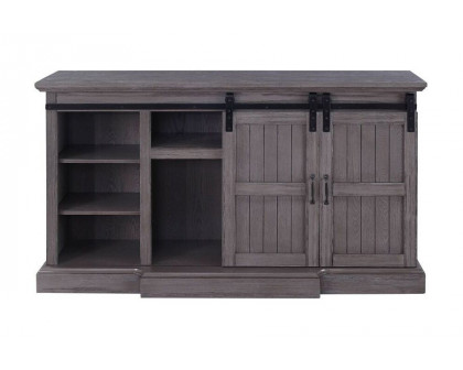 ACME - Admon TV Stand with Fireplace in Gray Oak