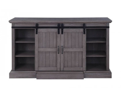 ACME - Admon TV Stand with Fireplace in Gray Oak