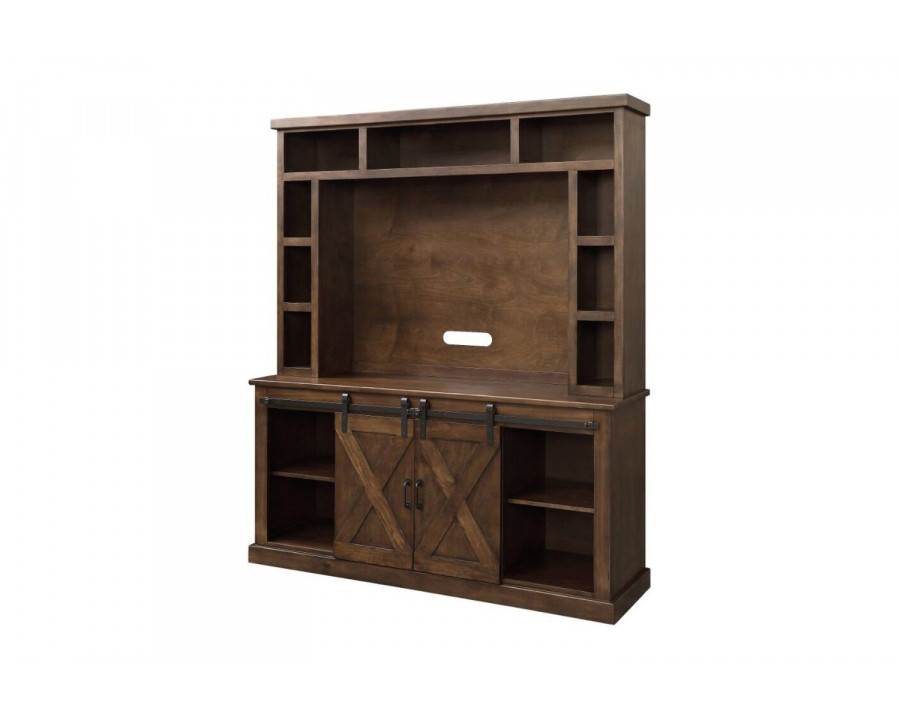 ACME - Aksel Entertainment Center (Include 91617Fir) in Walnut