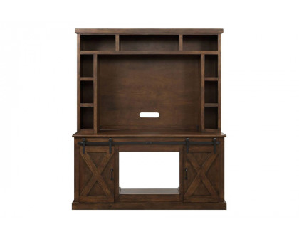 ACME - Aksel Entertainment Center (Include 91617Fir) in Walnut