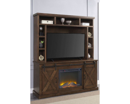 ACME - Aksel Entertainment Center (Include 91617Fir) in Walnut