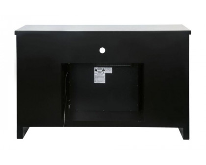 ACME - Noralie TV Stand with Fireplace in Mirrored/Faux Diamonds (91775)