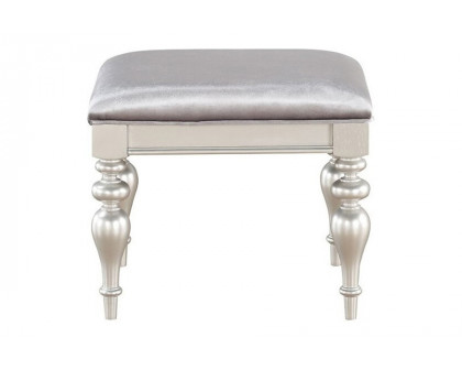 ACME - Maverick Vanity Stool in Platinum