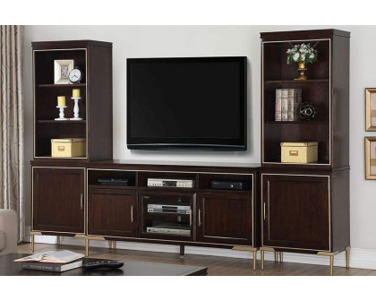 ACME - Eschenbach TV Stand Side Pier in Gold Trim/Cherry