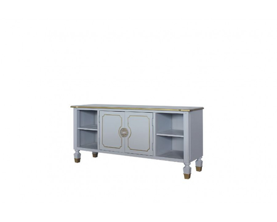 ACME - House Marchese TV Stand in Pearl Gray