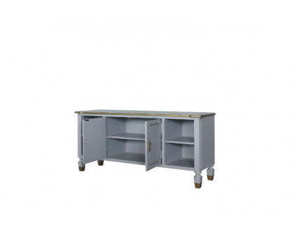 ACME - House Marchese TV Stand in Pearl Gray