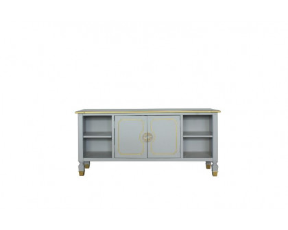 ACME - House Marchese TV Stand in Pearl Gray