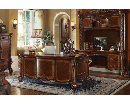 ACME Vendome Computer Desk with Hutch - Cherry